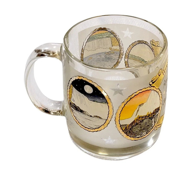 NIAGARA FALLS New York Souvenir Frosted Glass Coffee Mug - Picture 6 of 9